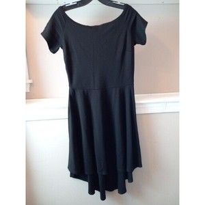 Sarin Matthews Black Assymetrical  Stretch Dress Size Xl‎